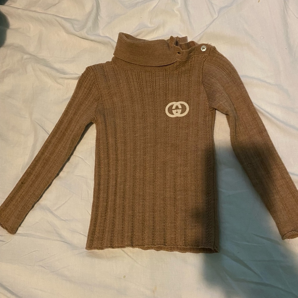 Gucci Double GG logo roll neck sweater